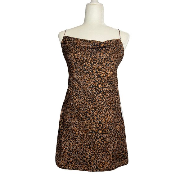 MAJORELLE Charli Mini Dress Leopard-sz Small - Picture 3 of 11